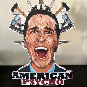 American Psycho poster stand